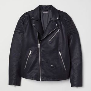 Leather Biker Jacket (Faux) BRAND NEW